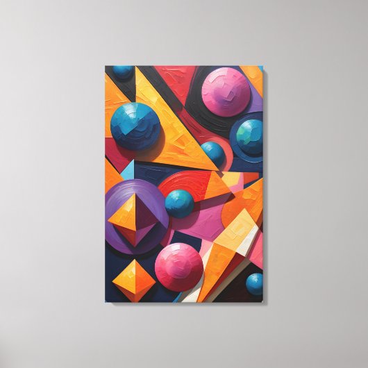 Abstrakte Geometrie Leinwanddruck (Vorderseite)