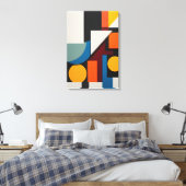 Abstrakte Geometrie Leinwanddruck (Insitu (Schlafzimmer))