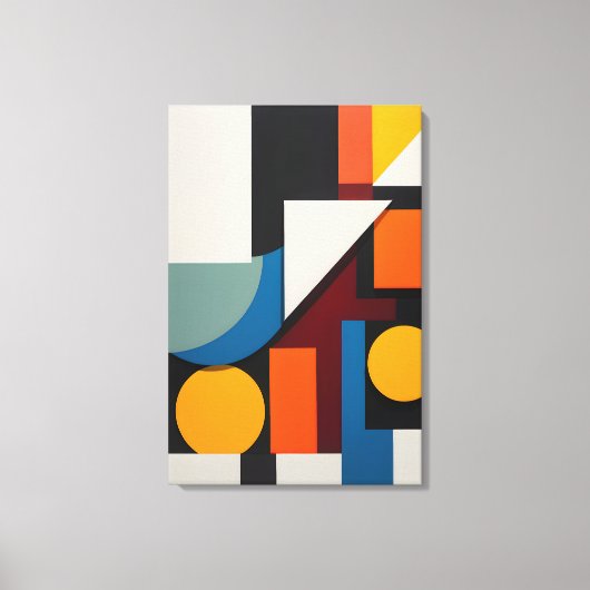 Abstrakte Geometrie Leinwanddruck (Vorderseite)