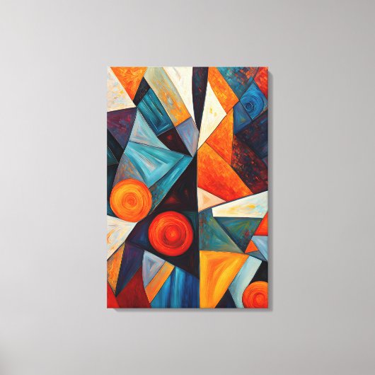 Abstrakte Geometrie Leinwanddruck (Vorderseite)