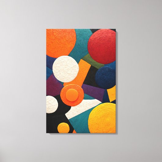 Abstrakte Geometrie Leinwanddruck (Vorderseite)