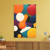 Abstrakte Geometrie Leinwanddruck (Insitu (Wohnzimmer))