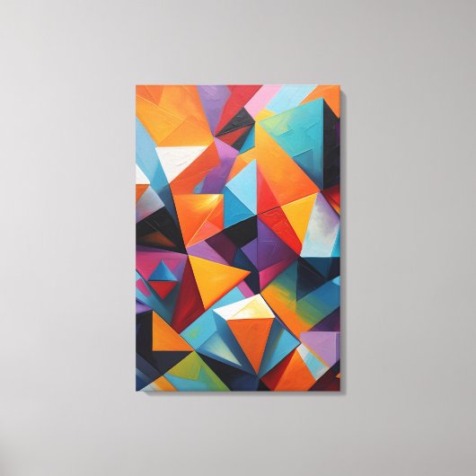 Abstrakte Geometrie Leinwanddruck (Vorderseite)