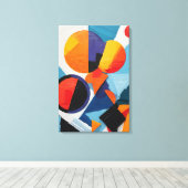 Abstrakte Geometrie Leinwanddruck (Insitu (Holzboden))