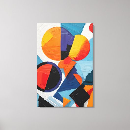 Abstrakte Geometrie Leinwanddruck (Vorderseite)