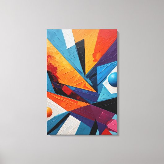 Abstrakte Geometrie Leinwanddruck (Vorderseite)