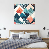 abstrakte Geometrie Leinwanddruck (Insitu (Schlafzimmer))