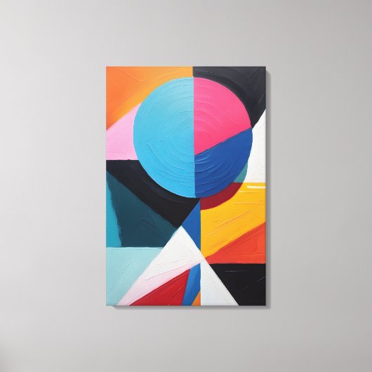 Abstrakte Geometrie Leinwanddruck (Vorderseite)