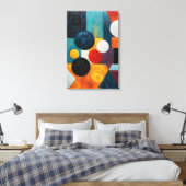 Abstrakte Geometrie Leinwanddruck (Insitu (Schlafzimmer))