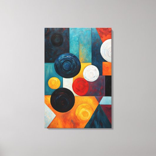 Abstrakte Geometrie Leinwanddruck (Vorderseite)