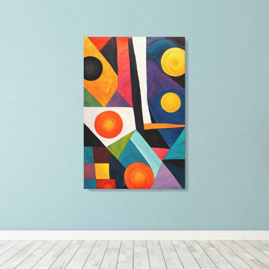 Abstrakte Geometrie Leinwanddruck (Insitu (Holzboden))