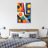 Abstrakte Geometrie Leinwanddruck (Insitu (Schlafzimmer))