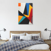 Abstrakte Geometrie Leinwanddruck (Insitu (Schlafzimmer))