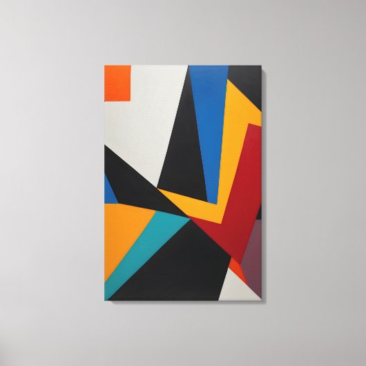 Abstrakte Geometrie Leinwanddruck (Vorderseite)