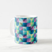 Abstrakte Geometrie nahtlos Kaffeetasse (Vorderseite Links)