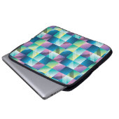 Abstrakte Geometrie nahtlos Laptopschutzhülle (Vorne Knopf)