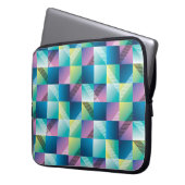 Abstrakte Geometrie nahtlos Laptopschutzhülle (Vorderseite Links)