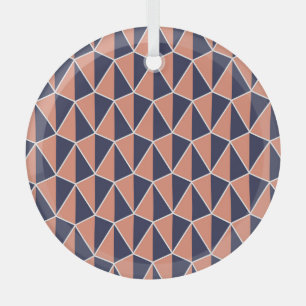 Abstrakte Geometrie: Nahtloses Art Deco-Muster Ornament Aus Glas