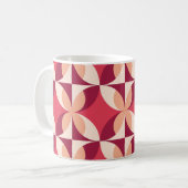 Abstrakte Geometrie: Nahtloses Textildesign Kaffeetasse (Vorderseite Links)
