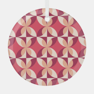 Abstrakte Geometrie: Nahtloses Textildesign Ornament Aus Glas