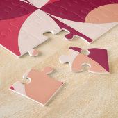Abstrakte Geometrie: Nahtloses Textildesign Puzzle (Seite)