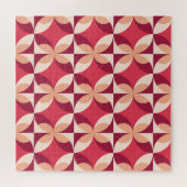 Abstrakte Geometrie: Nahtloses Textildesign Puzzle (Horizontal)