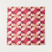 Abstrakte Geometrie: Nahtloses Textildesign Wandteppich (Vorderseite (Horizontal))