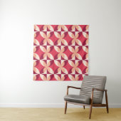 Abstrakte Geometrie: Nahtloses Textildesign Wandteppich (Beispiel)