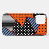 Abstrakte Geometrie: Orange Blue Patter Case-Mate iPhone Hülle (Rückseite (Horizontal))