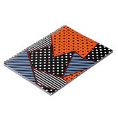 Abstrakte Geometrie: Orange Blue Patter Notizblock (Linke Seite)