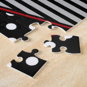 Abstrakte Geometrie: Orange Blue Patter Puzzle (Seite)
