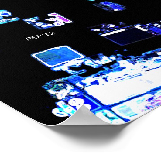 Abstrakte Geometrie Poster (Ecke)