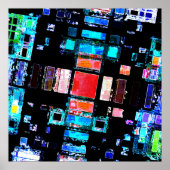 Abstrakte Geometrie Poster (Vorne)