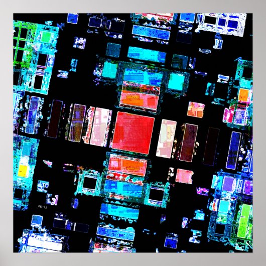 Abstrakte Geometrie Poster (Vorne)