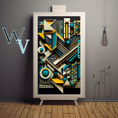 Abstrakte Geometrie Poster