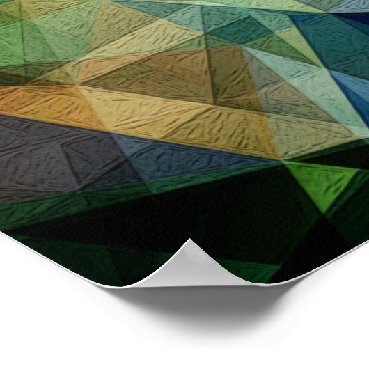 Abstrakte Geometrie Poster (Ecke)