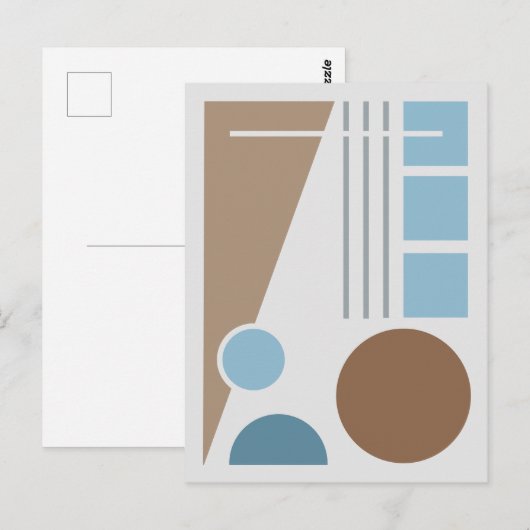 Abstrakte Geometrie Postkarte (Vorne/Hinten)