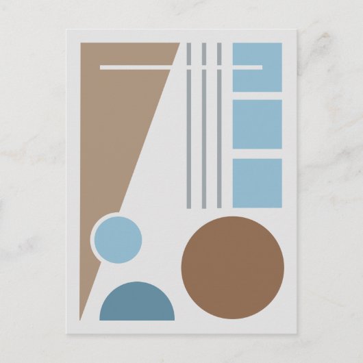 Abstrakte Geometrie Postkarte (Vorderseite)