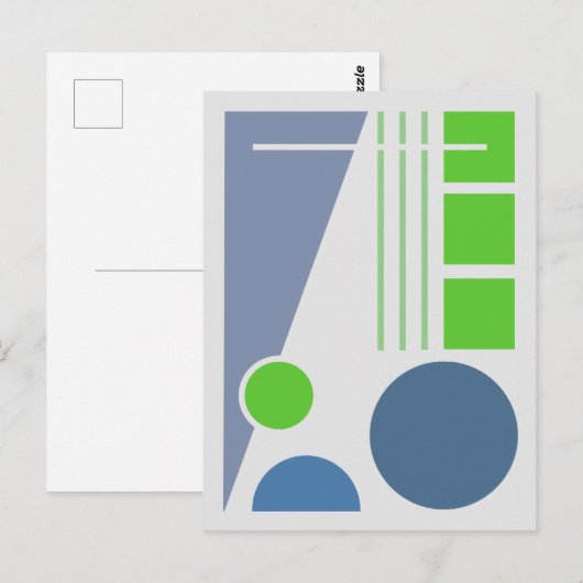 Abstrakte Geometrie Postkarte (Vorne/Hinten)