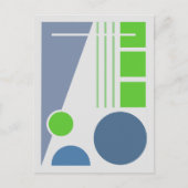 Abstrakte Geometrie Postkarte (Vorderseite)