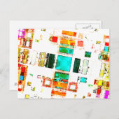 Abstrakte Geometrie Postkarte (Vorne/Hinten)