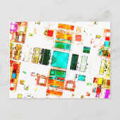 Abstrakte Geometrie Postkarte (Vorderseite)