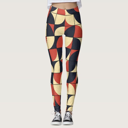 Abstrakte Geometrie: Rechenkunst. Leggings (Vorderseite)