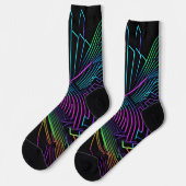 Abstrakte Geometrie Socken (Linkes Detail)