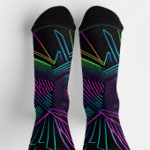 Abstrakte Geometrie Socken (Oben)
