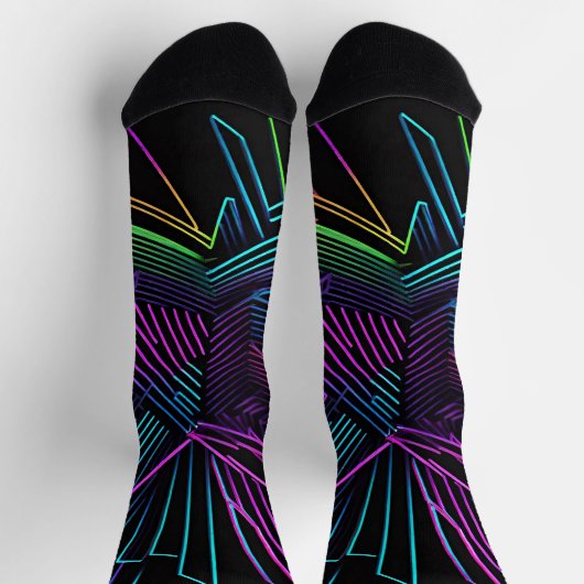 Abstrakte Geometrie Socken (Oben)