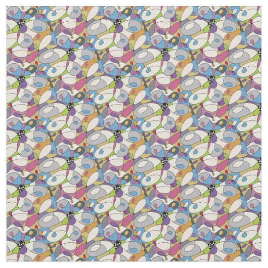 Abstrakte Geometrie Stoff (Nahaufnahme)