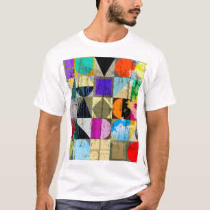 Abstrakte Geometrie: Striche und Spritzer T-Shirt