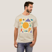 Abstrakte Geometrie T-Shirt (Vorne ganz)