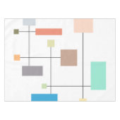 Abstrakte Geometrie Tischdecke (Vorderseite (Horizontal))